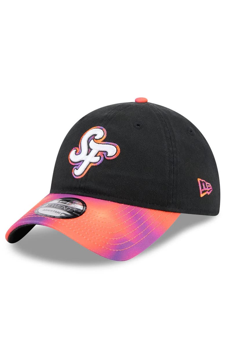 New Era Men's New Era  Black/Orange San Francisco Giants 2025 City Connect 9TWENTY Adjustable Hat, Main, color, Black