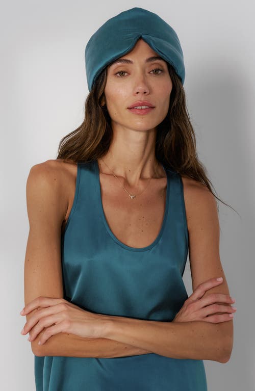 Lunya Silk Sleep Mask In Blue