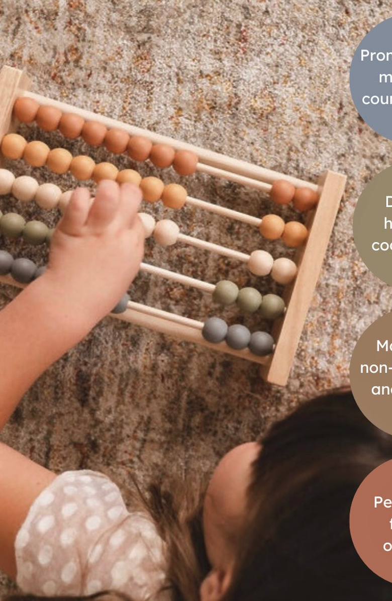 BROOKLYN NEUTRAL Wooden Abacus, Alternate, color, Neutral Tones
