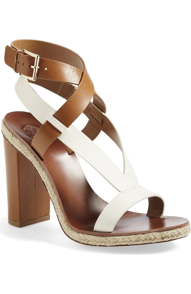 Tory Burch 'Marbella' Ankle Strap Leather Sandal, Main, color,