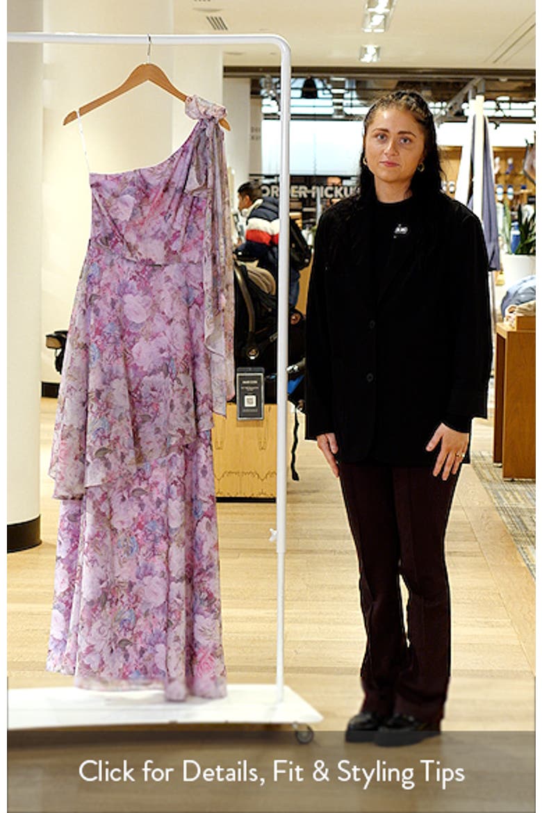 Amara Floral One-Shoulder Gown video