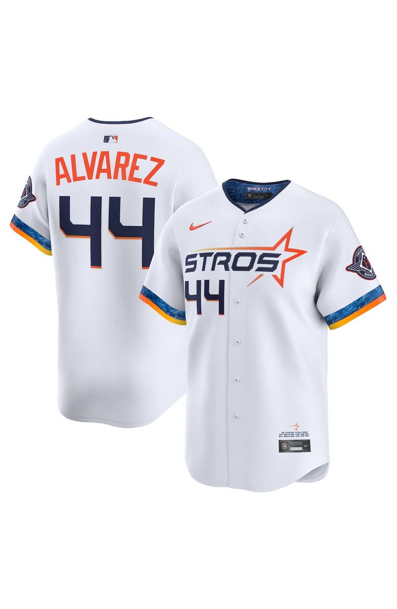 Nike Men's Nike Yordan Alvarez White Houston Astros 2025 City Connect Limited Player Jersey, Alternate, color, White