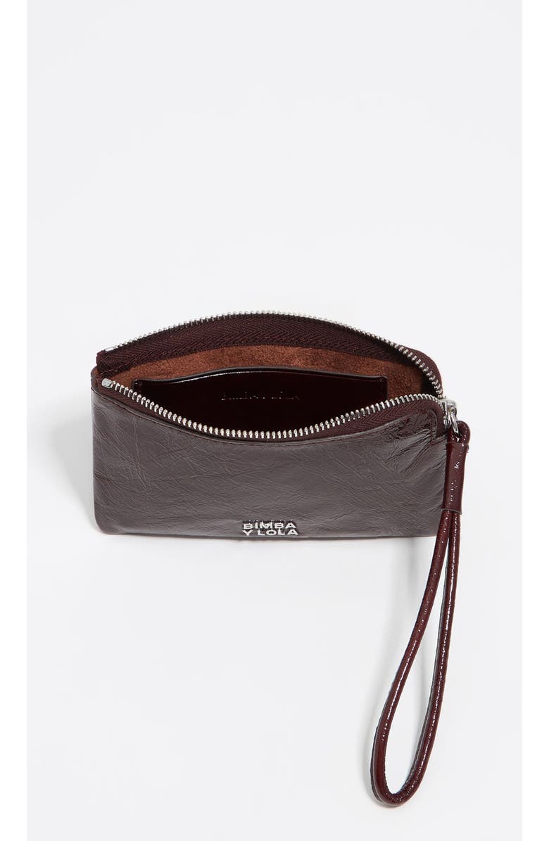 Bimba y Lola Small Leather Coin Purse, Alternate, color, Chestnut