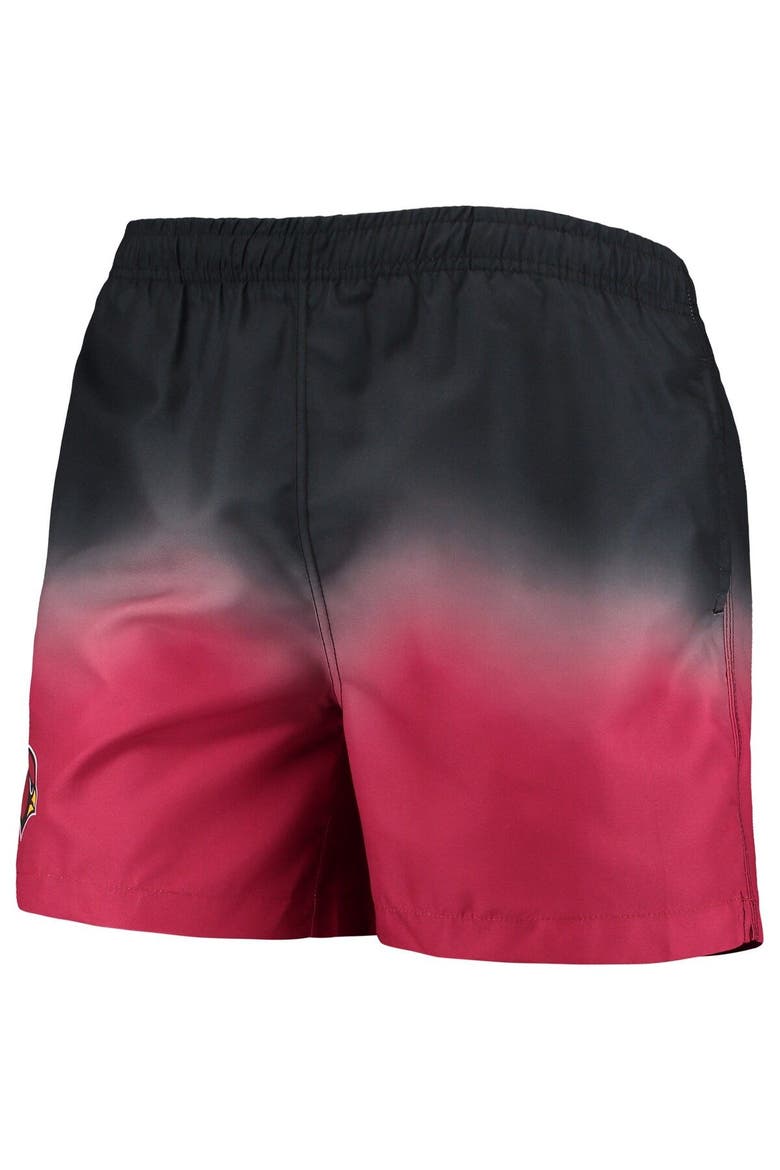 Men's FOCO Cardinal/ Arizona Cardinals Dip-Dye Swim Shorts, Alternate, color, Cardinal