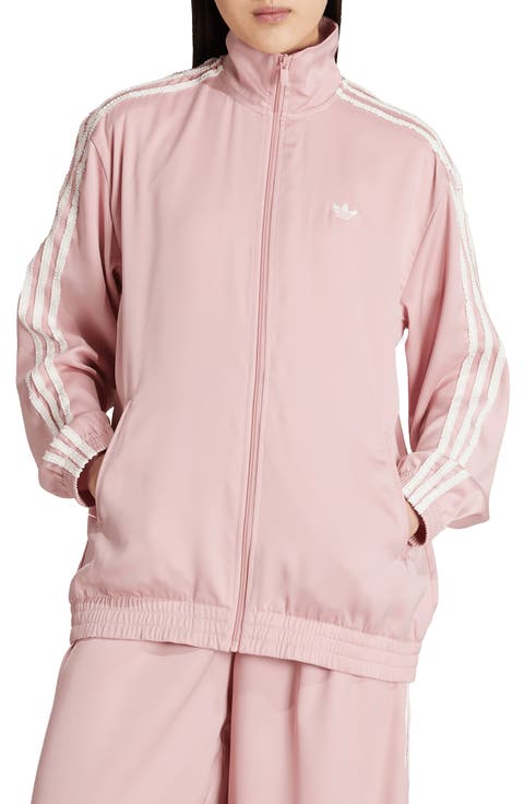 Ruffle 3-Stripes Satin Track Jacket