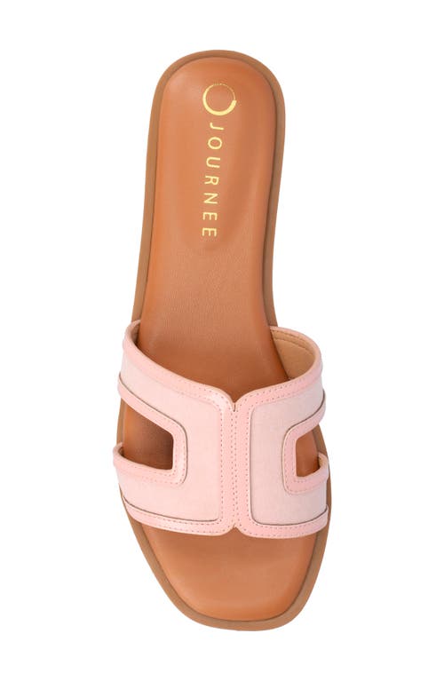 Shop Journee Collection Primah Slide Sandal In Pink