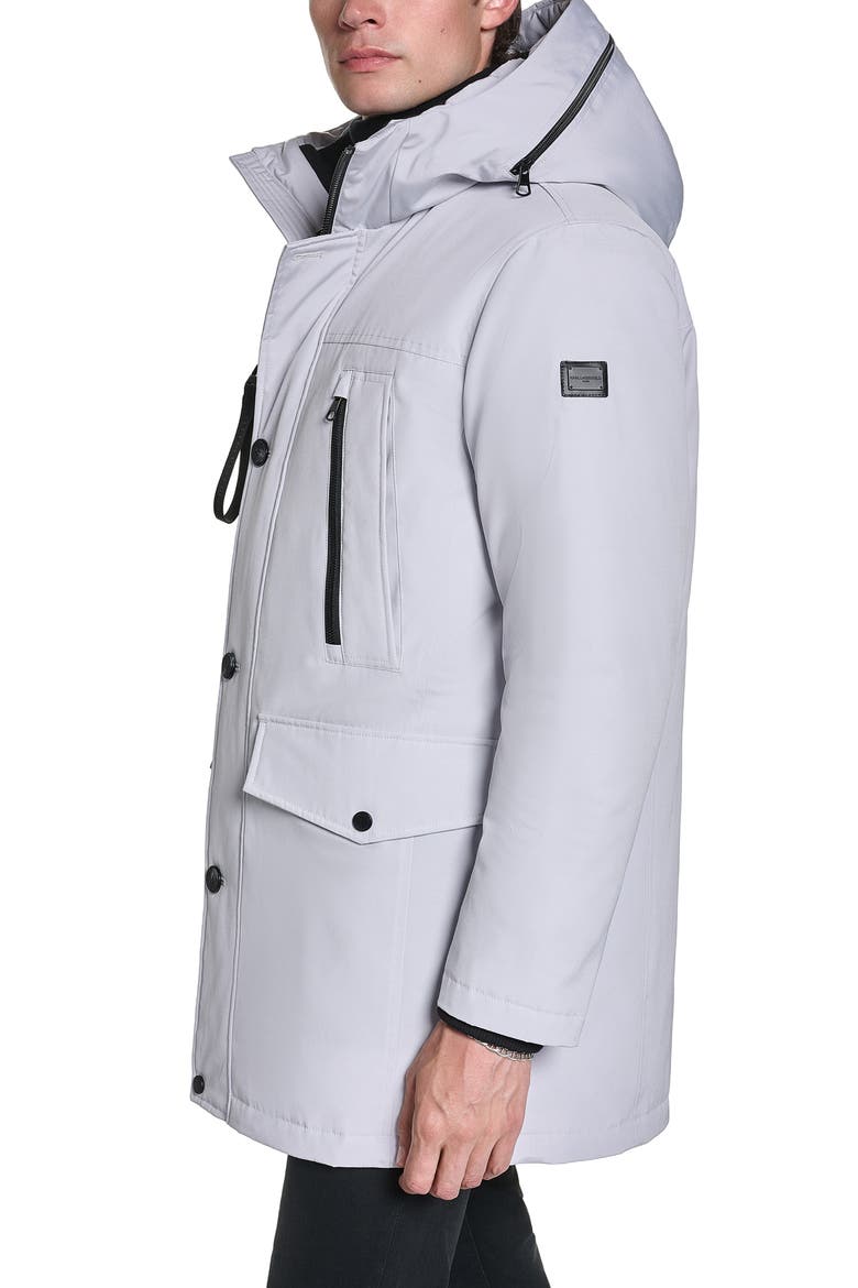 Signature Hooded Parka, Alternate, color, STONE