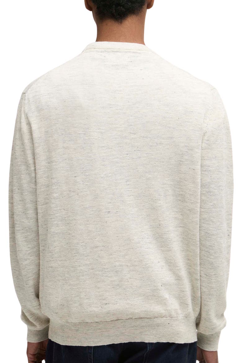 Flaxby Linen Blend Crewneck Sweater, Alternate, color, NEUTRAL