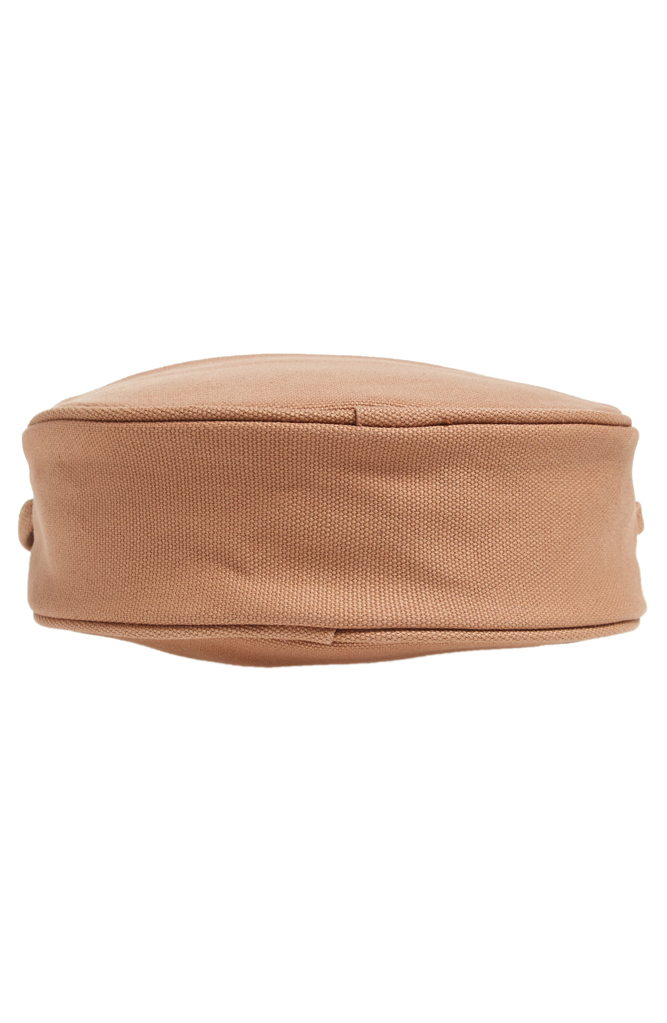 Small Canvas Shoulder Bag, Alternate, color, FAWN
