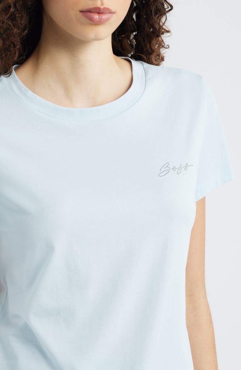 BOSS Orange Crewneck T-Shirt, Alternate, color, Light/ Pastel Blue