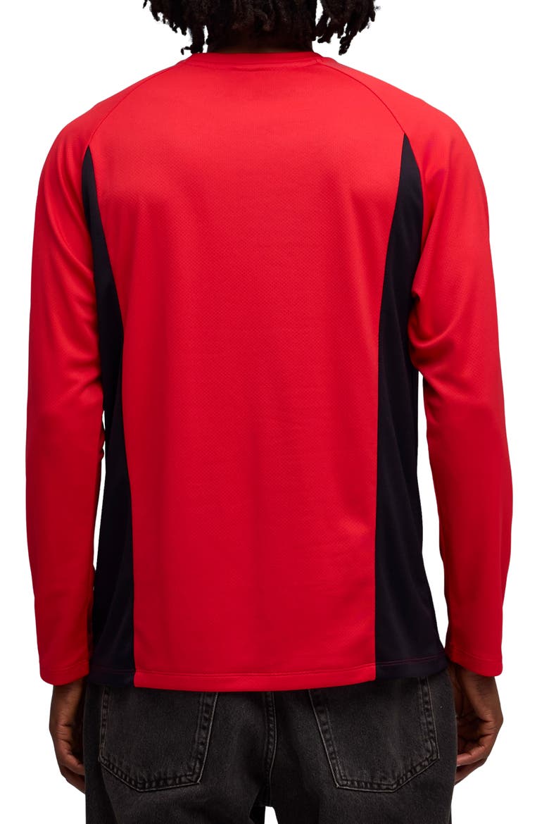 Ferrari Lifestyle Colorblock T-Shirt, Alternate, color, ROSSO CORSA