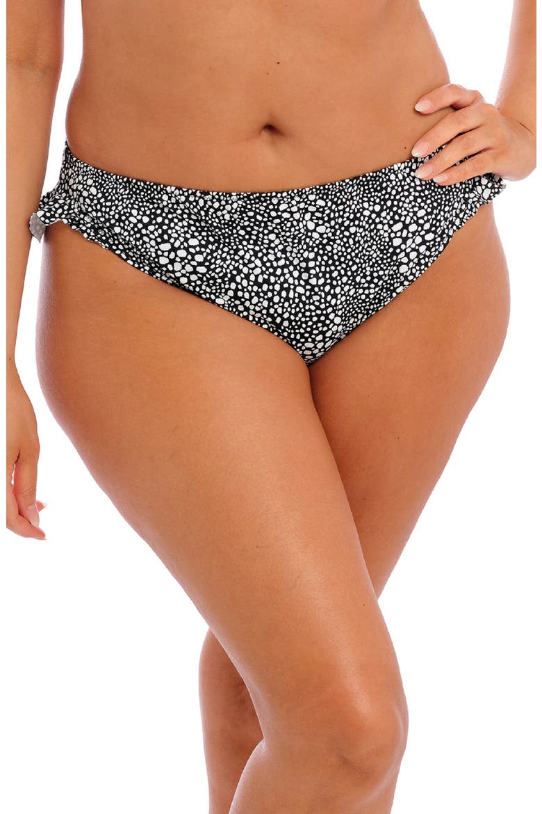 Pebble Clove High Cut Bikini Bottoms, Main, color, BLACK
