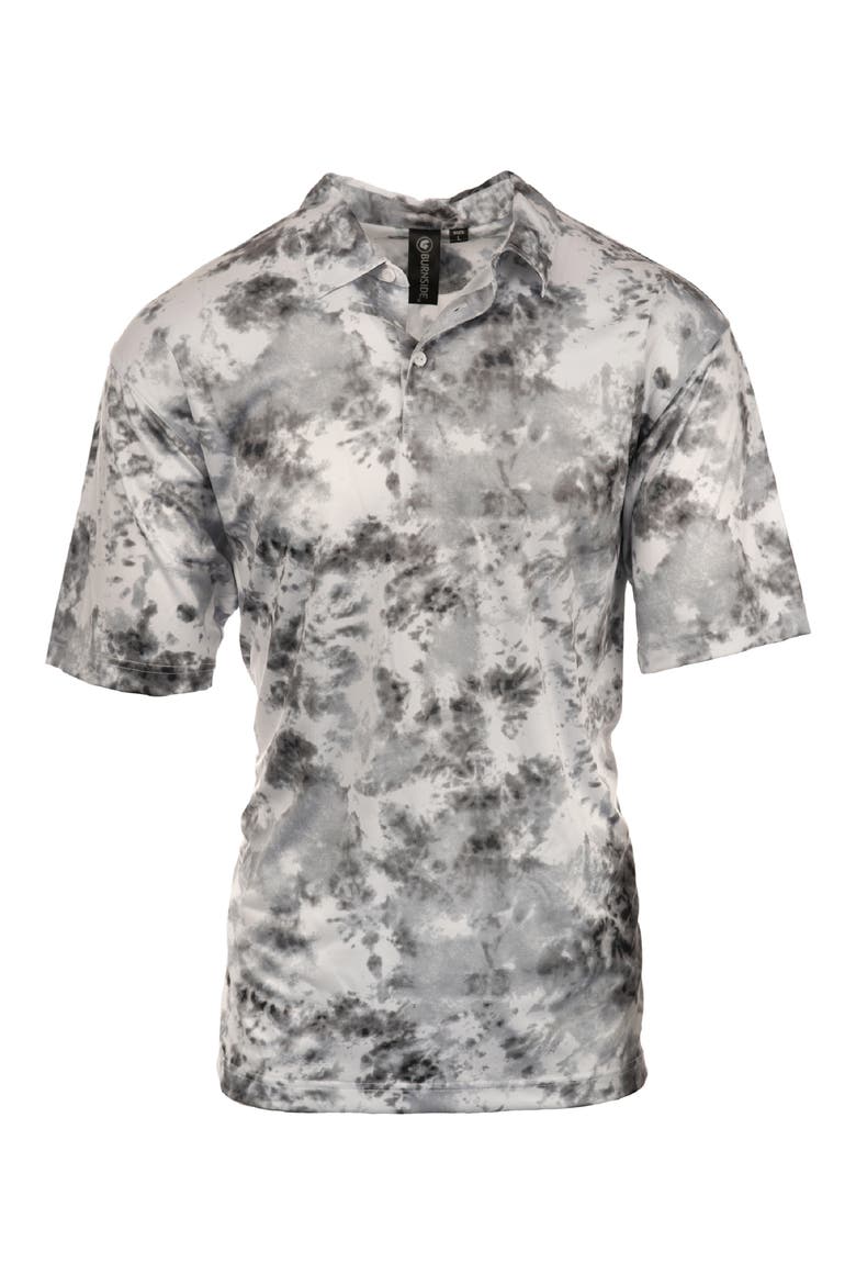 Burn Golf Polo, Alternate, color, WHITE TIE DYE
