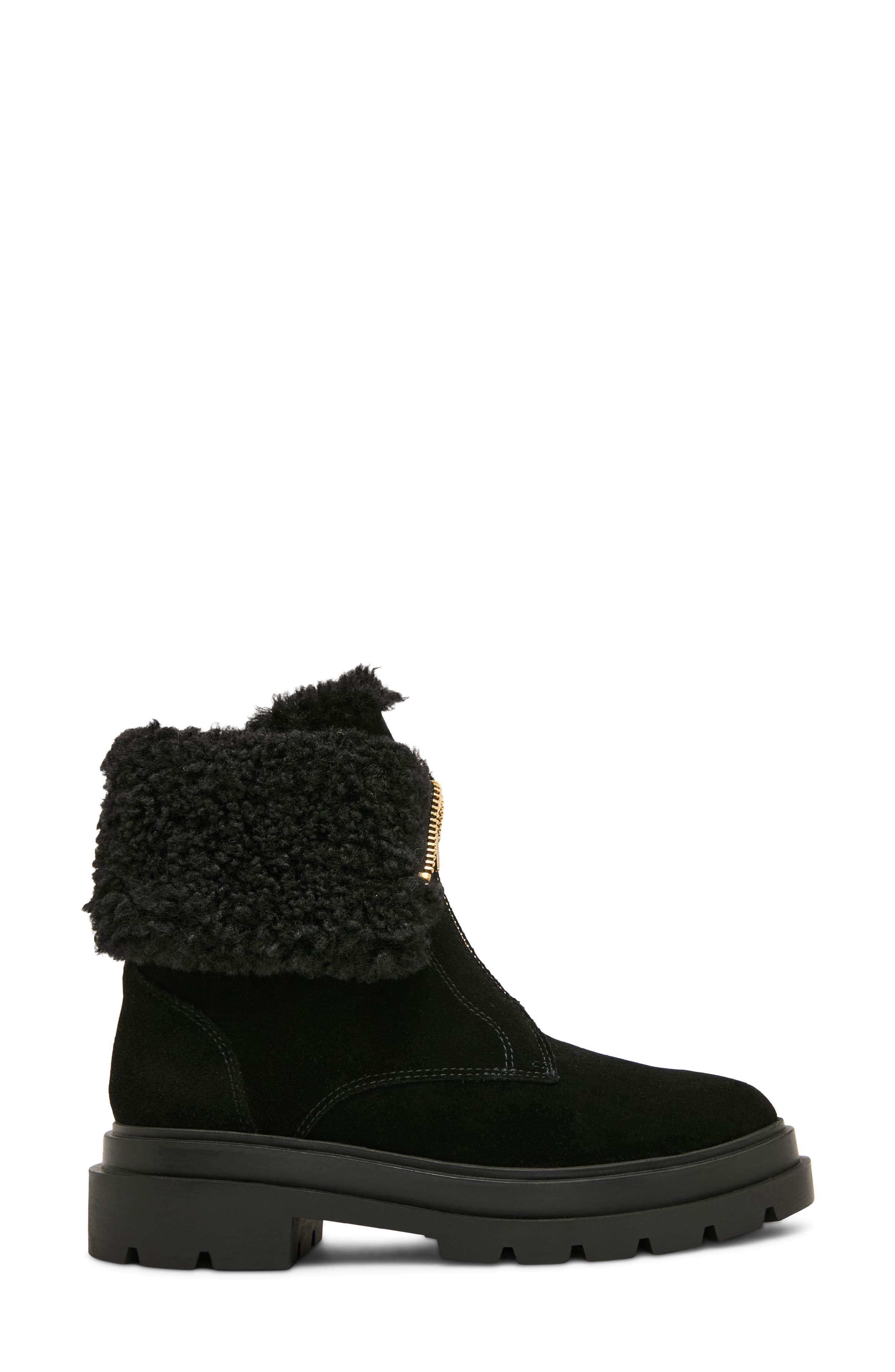 Parina Waterproof Leather Boot, Alternate, color, BLACK SUEDE