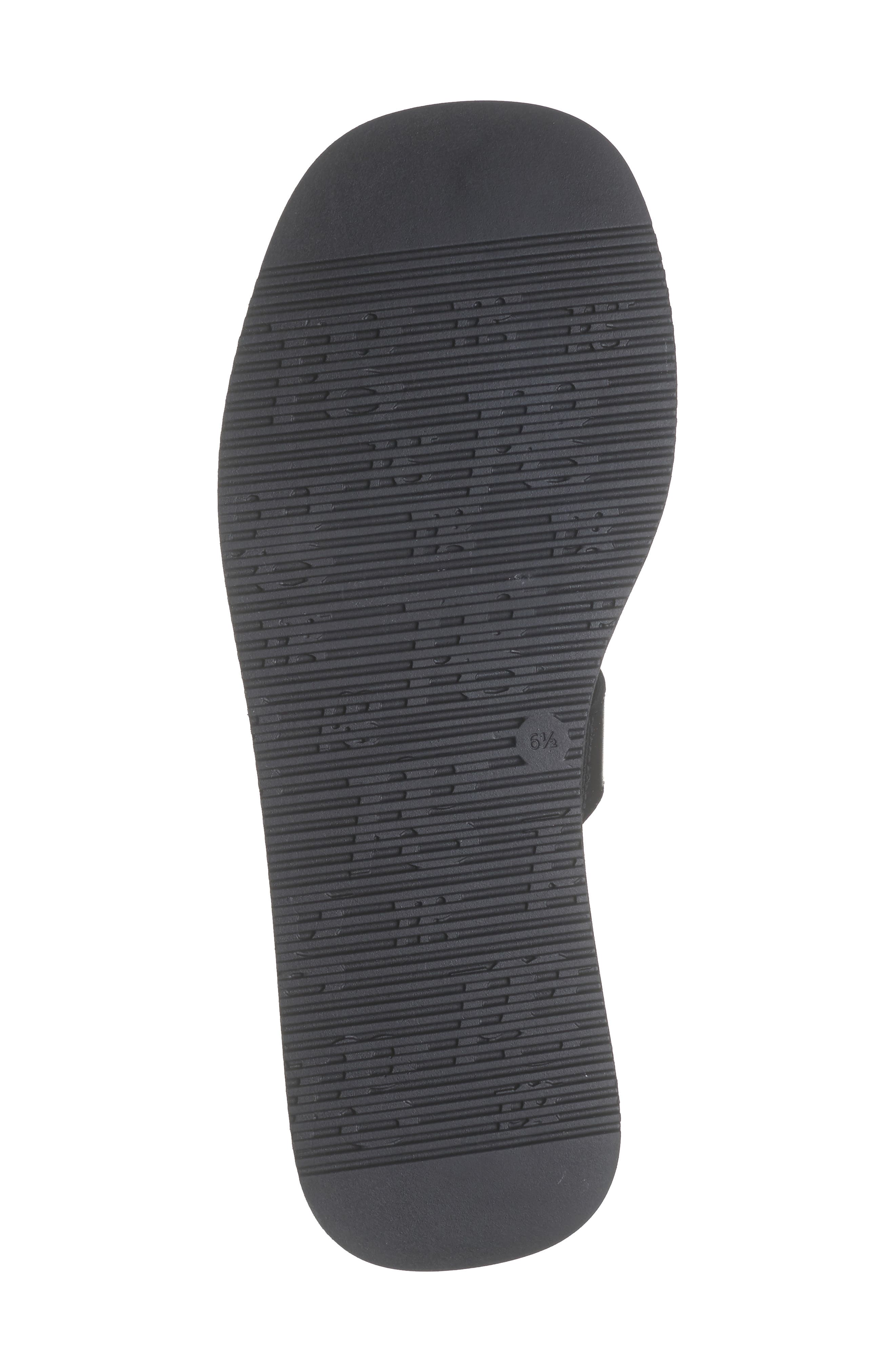 Paul Green Rae Slide Sandal, Alternate, color, Black Leather