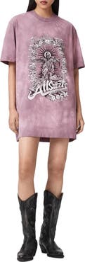 AllSaints Avalon Graphic T-Shirt Dress