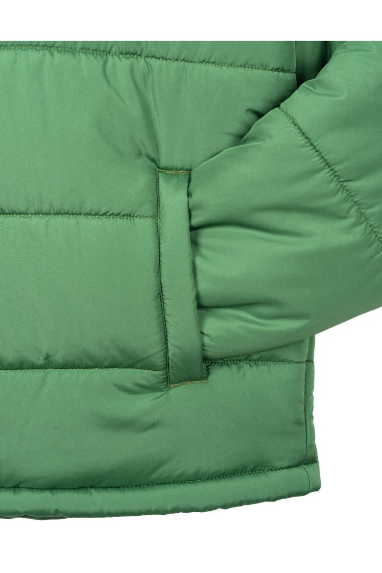 Quilted Hooded Puffer Jacket, Alternate, color, Forest Green