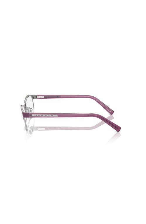 Armani Exchange 53mm Oval Optical Glasses In Pink
