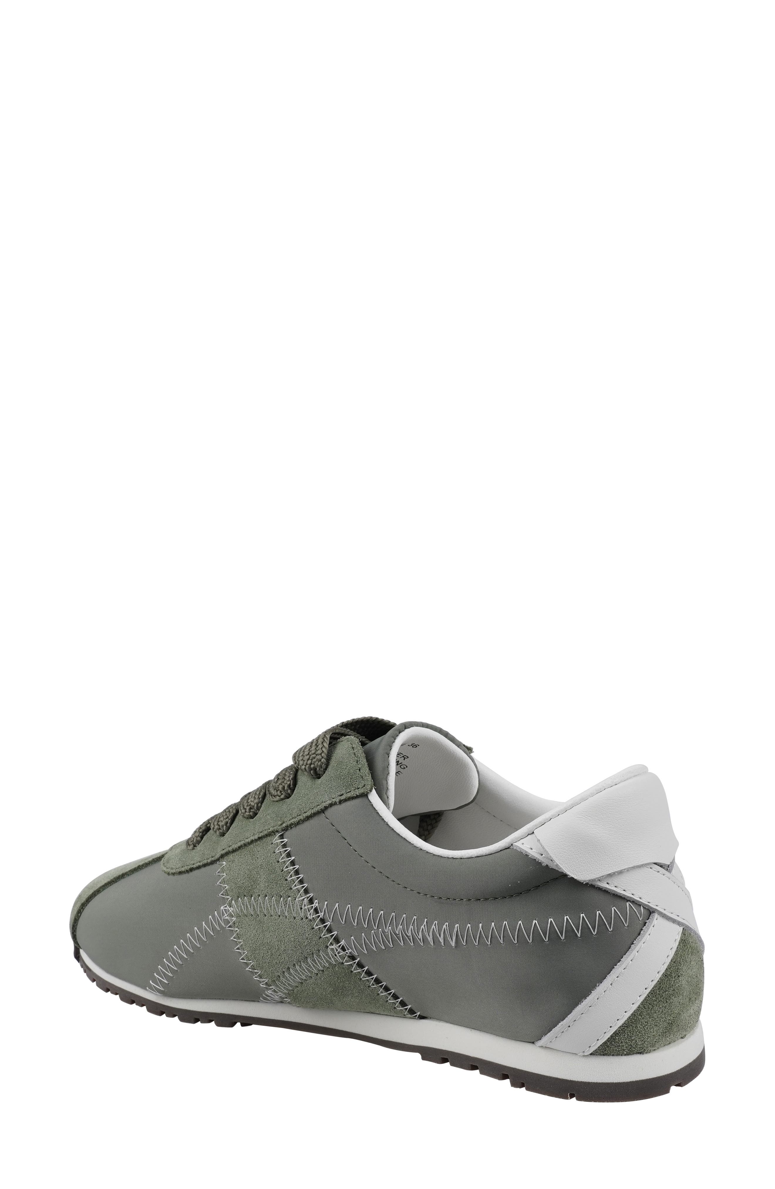 National Comfort Sneaker, Alternate, color, Olive Suede