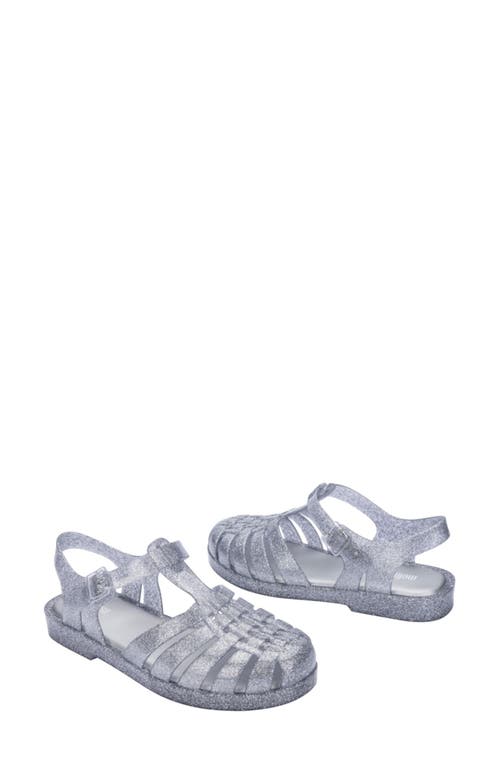 Melissa Possession Glitter Jelly Fisherman Sandal In Clear Glitter