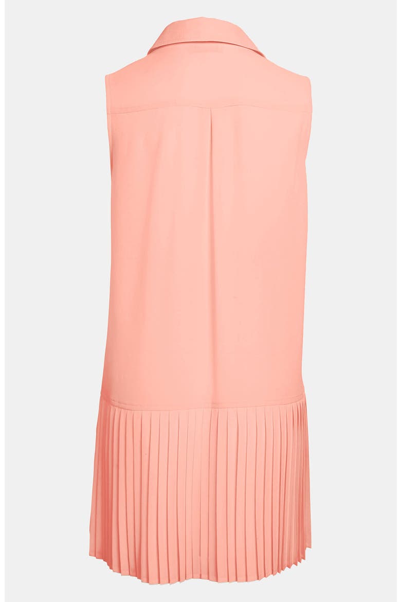 ASTR Pleated Skirt Drop Waist Dress, Alternate, color, BLUSH