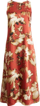 Anne Klein Floral Sleeveless Swing Dress