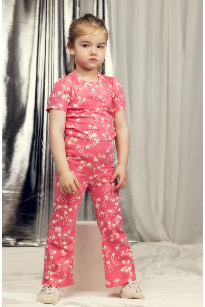 Kids' Starfall Flare Pants, Alternate, color, PINK