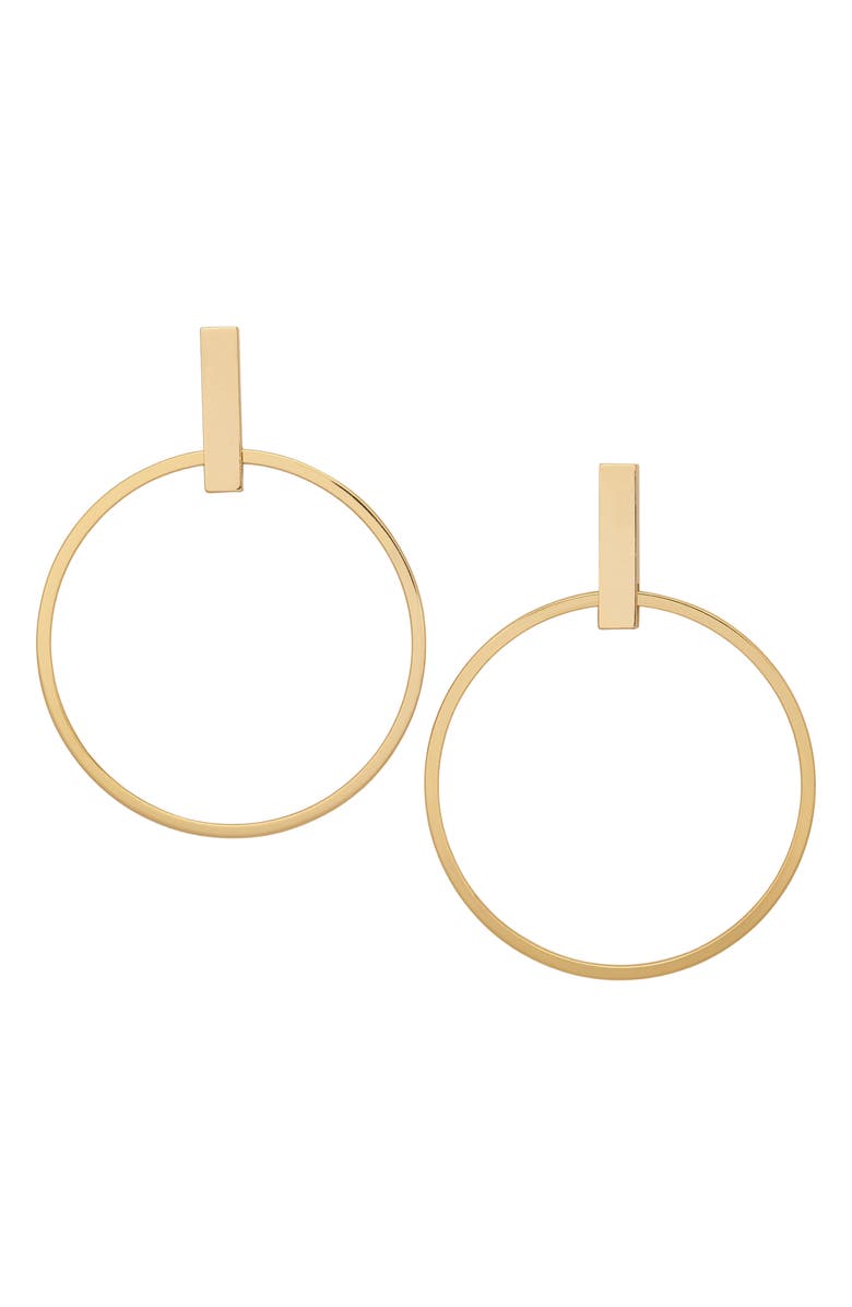 Ramy Brook Margy Hoop Earrings, Main, color, Gold