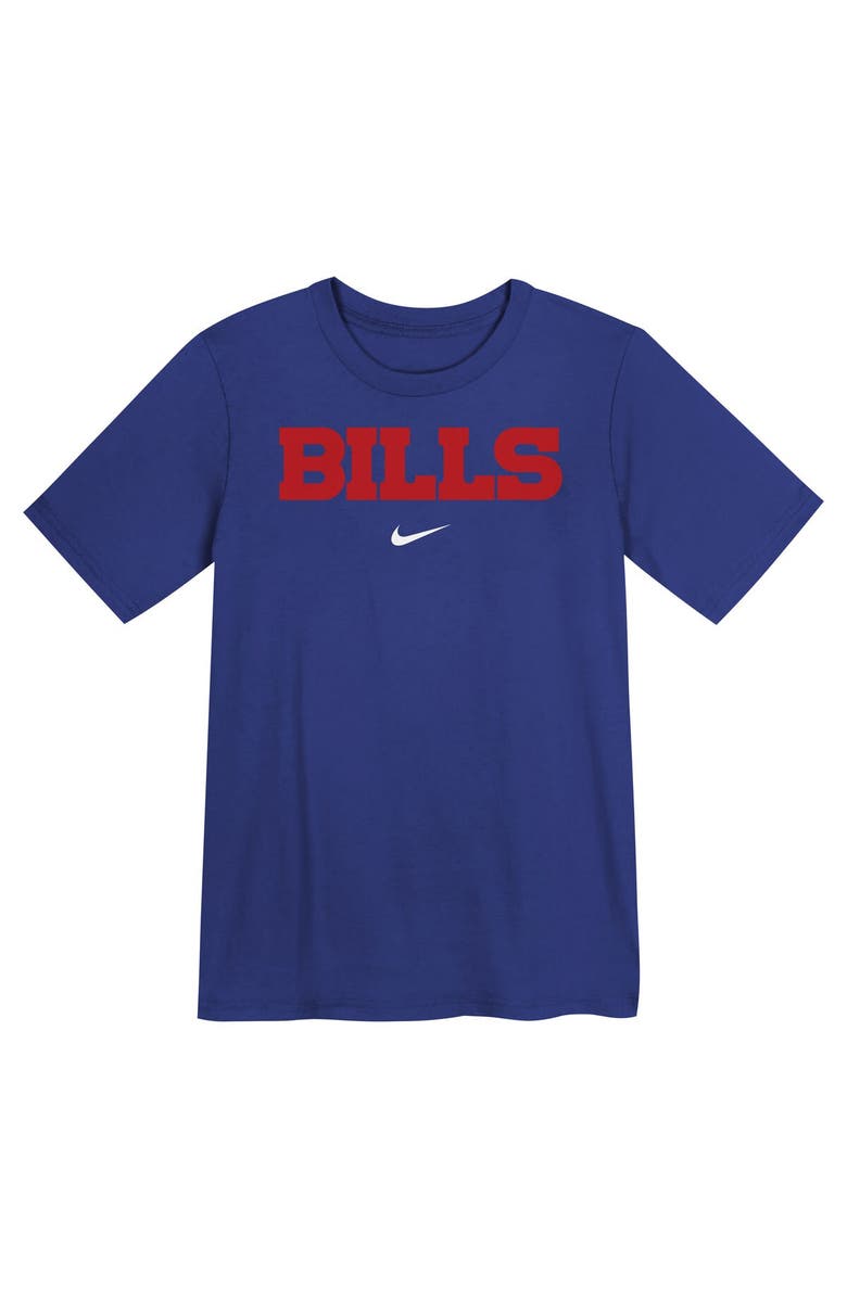 Nike Preschool Nike Royal Buffalo Bills Wordmark T-Shirt, Alternate, color, 