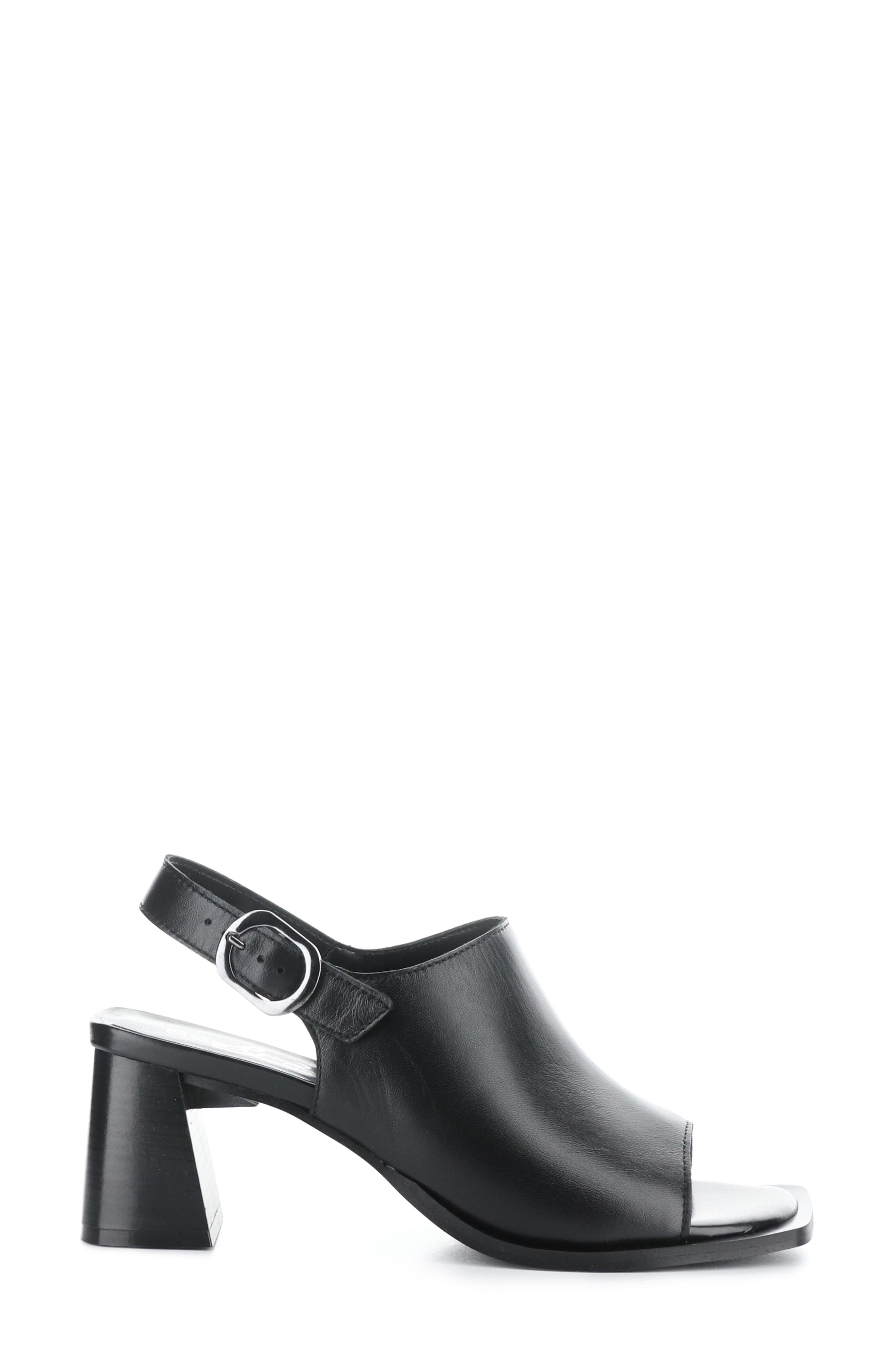 Bos. & Co. Bibi Slingback Sandal, Alternate, color, Black Nappa