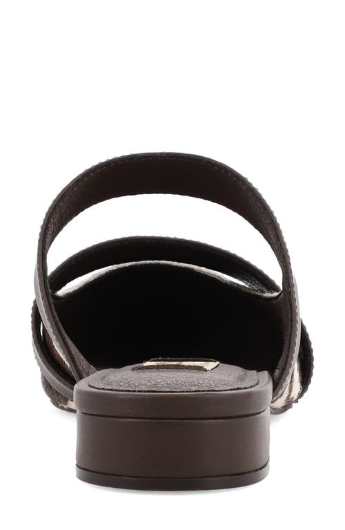 Mia Abie Pointed Toe Mule In Multi