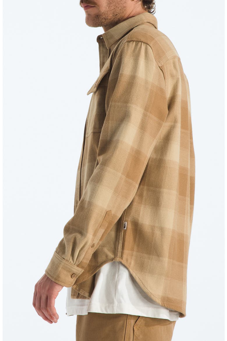 Arroyo Plaid Cotton Flannel Button-Up Shirt, Alternate, color, UTILITY BROWN TNF SHADOW PLAID