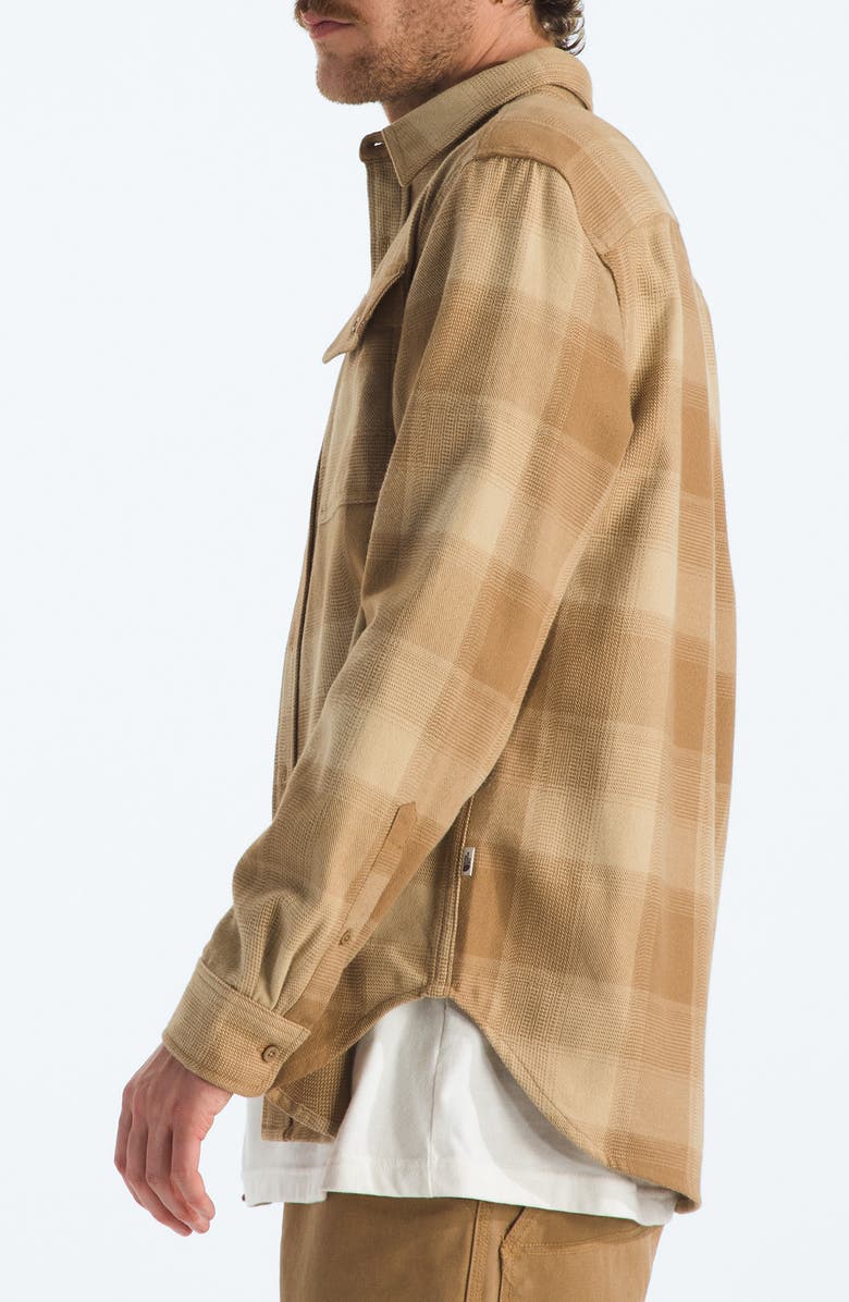The North Face Arroyo Plaid Cotton Flannel Button-Up Shirt, Alternate, color, Utility Brown Tnf Shadow Plaid