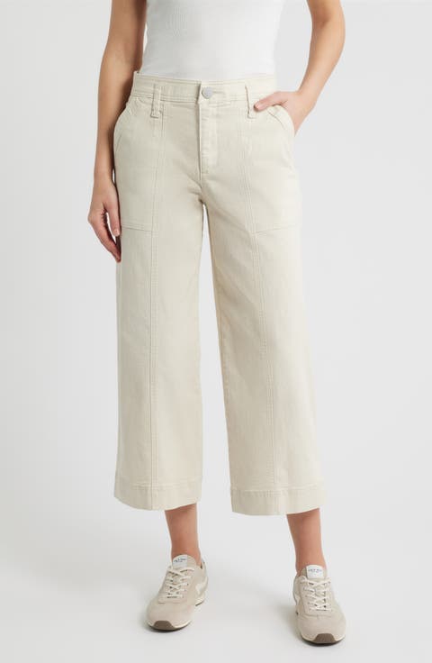 Skyrise Crop Wide Leg Utility Pants
