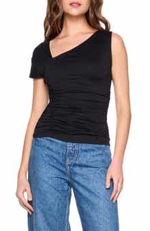 Susana Monaco Asymmetric Dolman Sleeve Top
