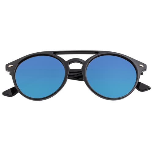 Simplify Finley Polarized Sunglasses In Black/blue