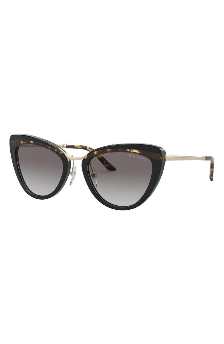 Prada 55mm Gradient Cat Eye Sunglasses, Alternate, color,