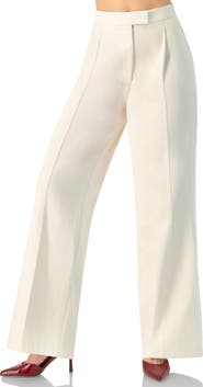 IVONNE Wide-Leg Straight Pants