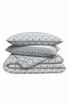 Woven & Weft Stripe & Paisley Quilt & Sham Set