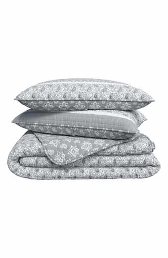 Woven & Weft Stripe & Paisley Quilt & Sham Set