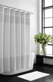 Vera Wang Seersucker Stripe Shower Curtain