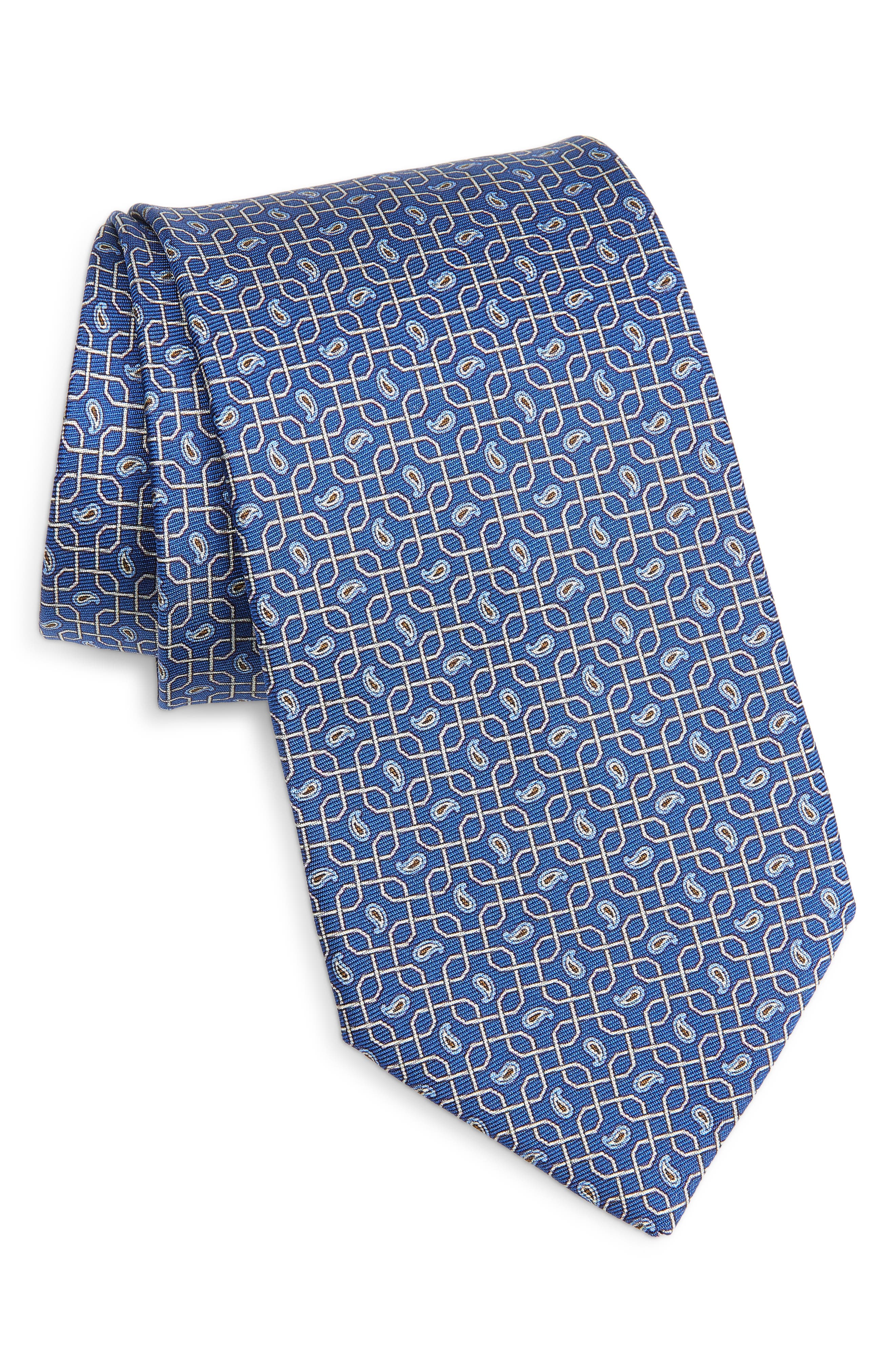 Eton Paisley Silk Jacquard Tie