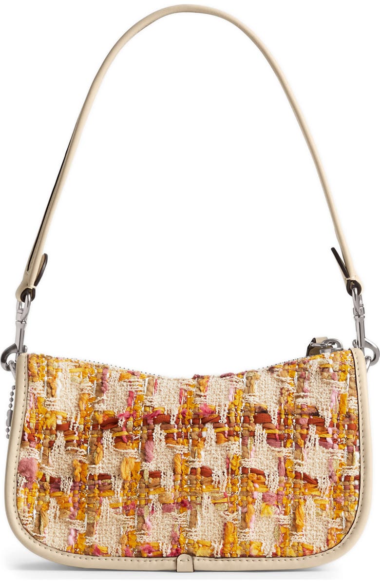 COACH Swinger Tweed Shoulder Bag, Alternate, color,