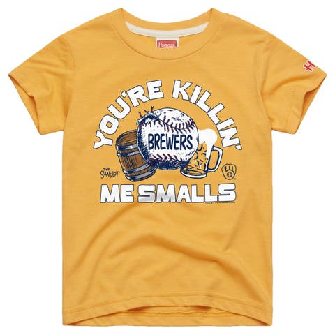 Youth Homage Gold Milwaukee Brewers x The Sandlot Tri-Blend T-Shirt