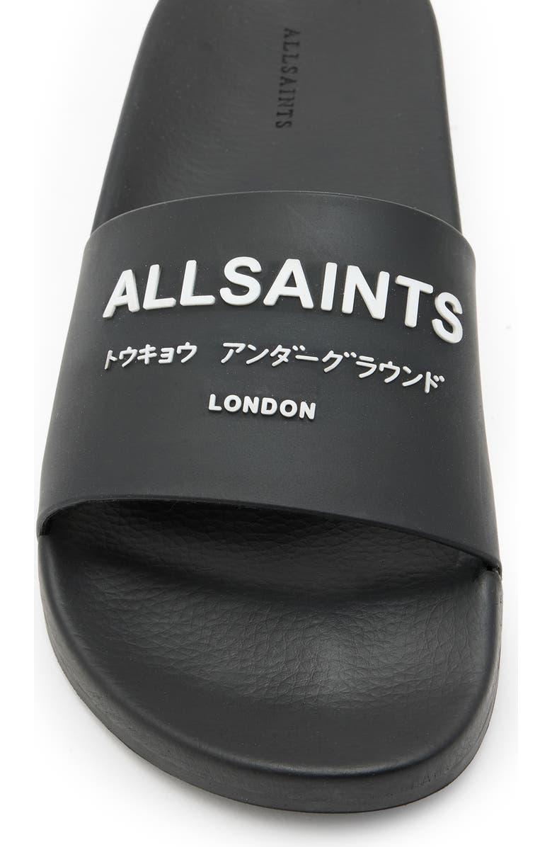 AllSaints Underground Slide Sandal, Alternate, color,