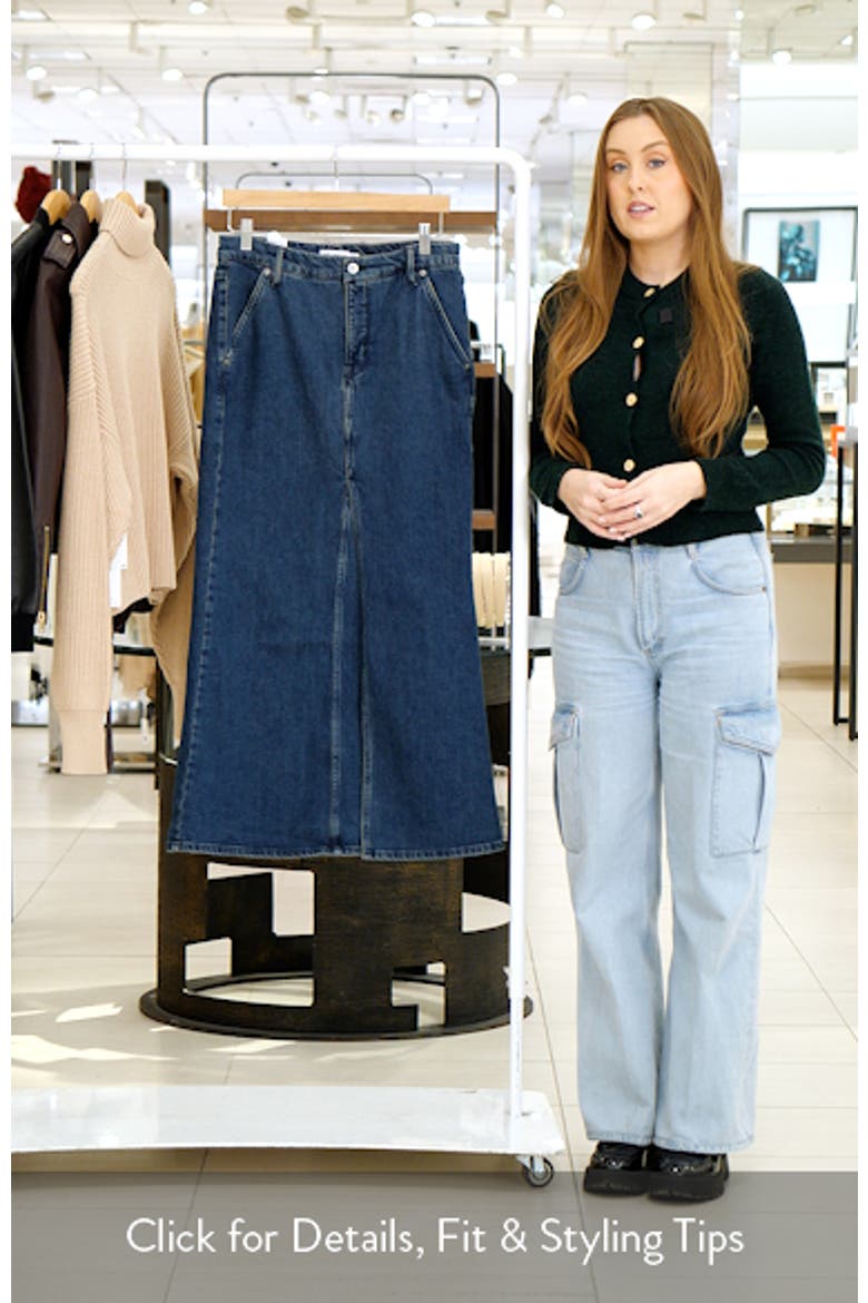 Denim Fit & Flare Skirt video