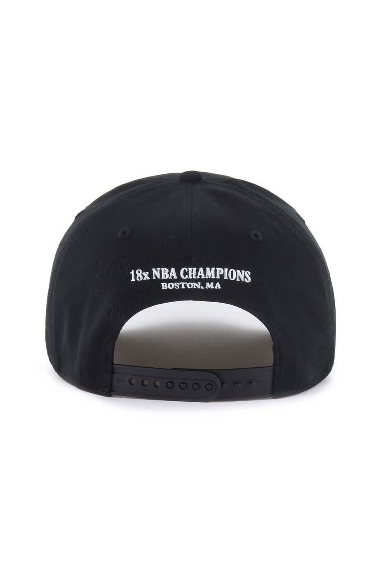 Men's '47 Black Boston Celtics Every Time Past Champs Hitch Adjustable Hat, Alternate, color, Black