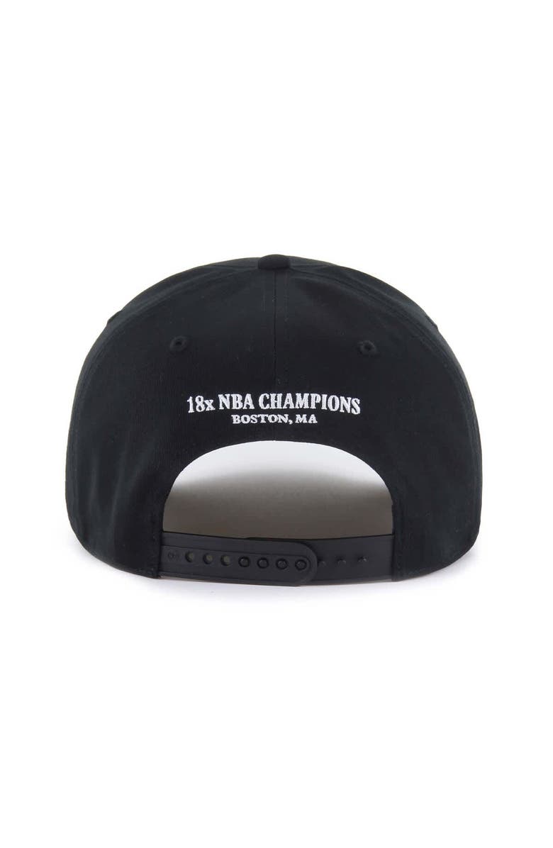 '47 Men's '47 Black Boston Celtics Every Time Past Champs Hitch Adjustable Hat, Alternate, color, Black