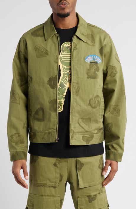 Billionaire Boys Club BB Workman Cotton Herringbone Zip Jacket