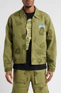 Billionaire Boys Club BB Workman Cotton Herringbone Zip Jacket